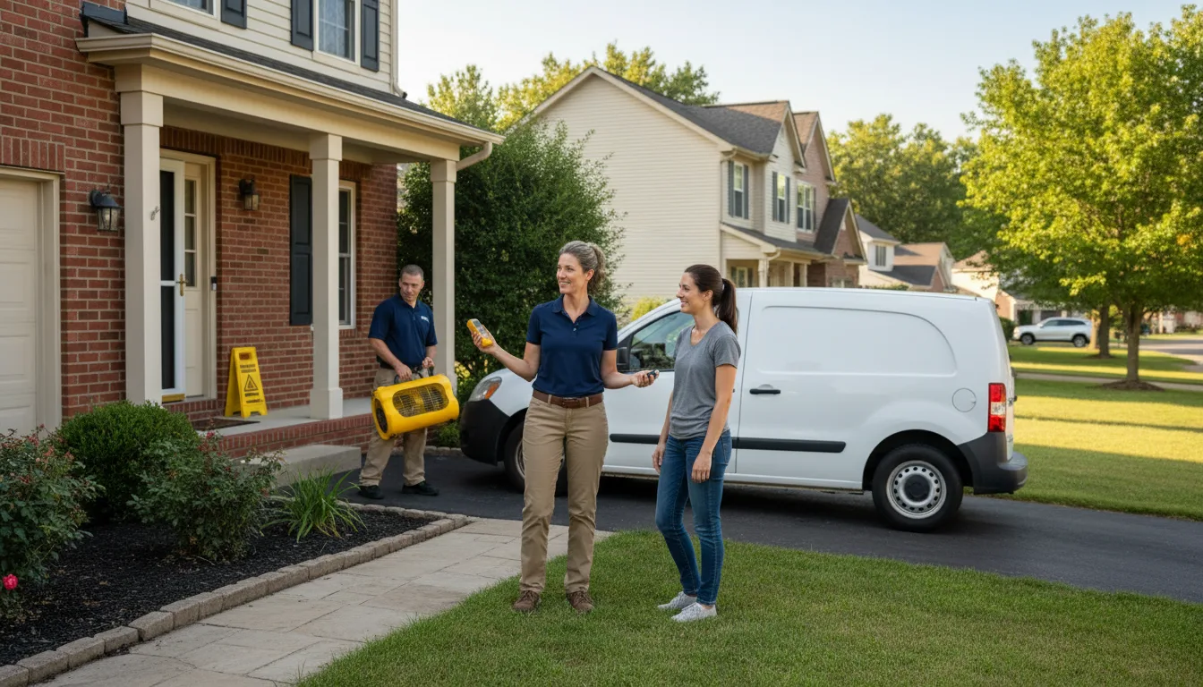 Residential water damage restoration in Dunning, NE